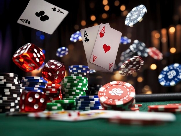 hongkong pools live casino studio with multiple dealer tables